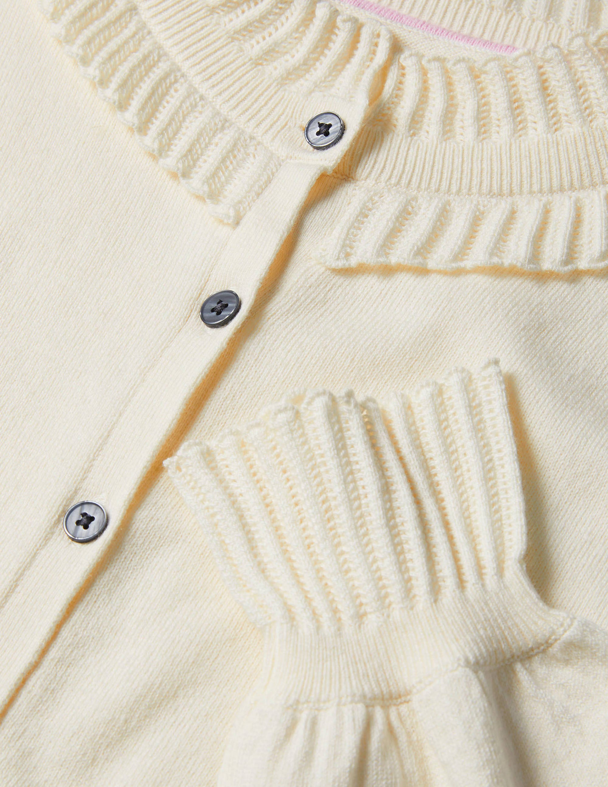 Frederica Pointelle Cardigan-Ivory - Image 6