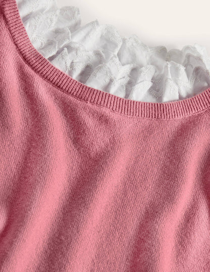 Lydia Woven Frill Jumper-Formica Pink-7