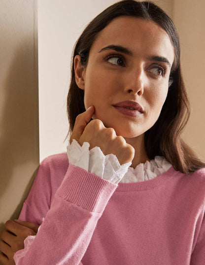 Lydia Woven Frill Jumper-Formica Pink-2