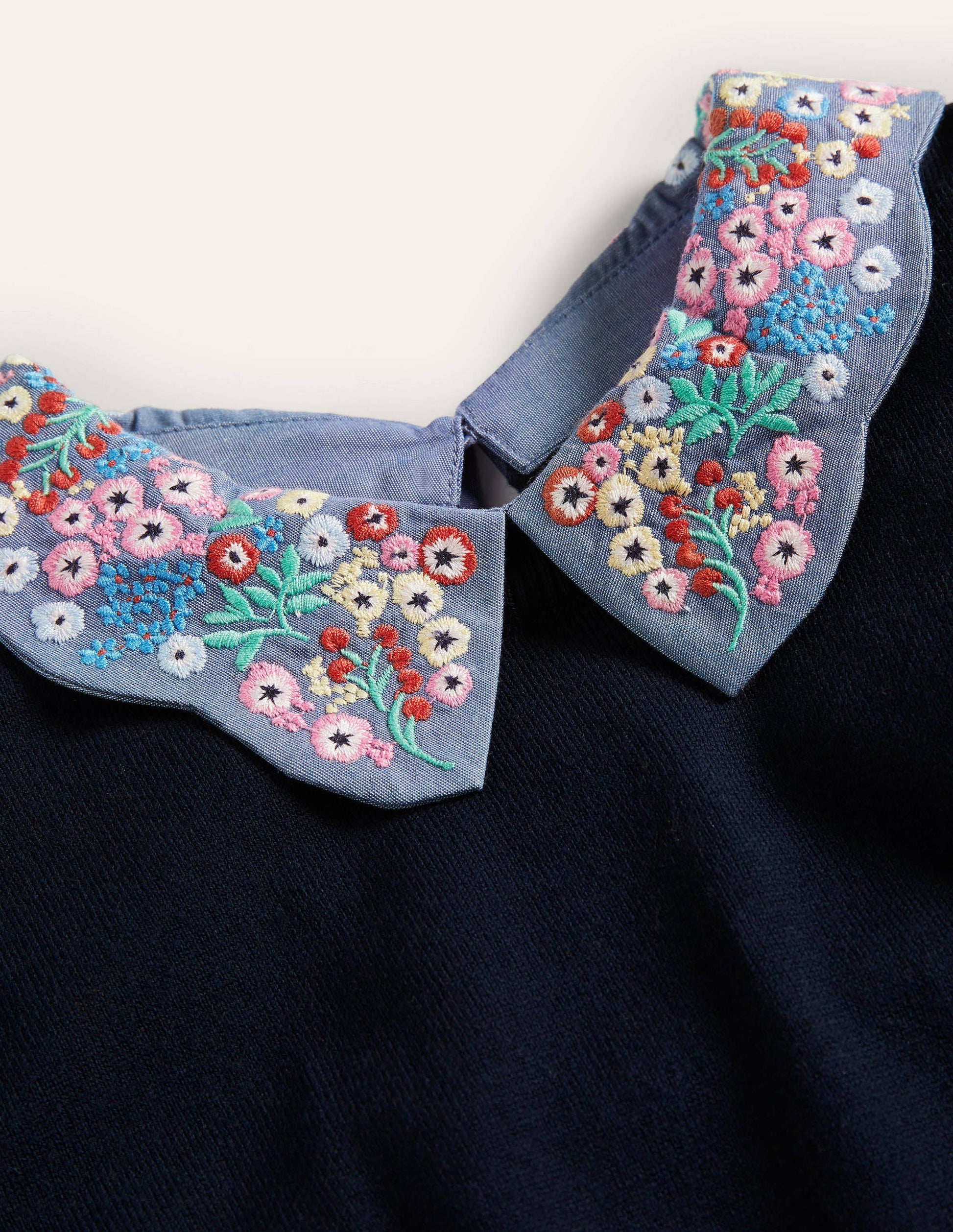 Colette Collar Jumper-Navy-6