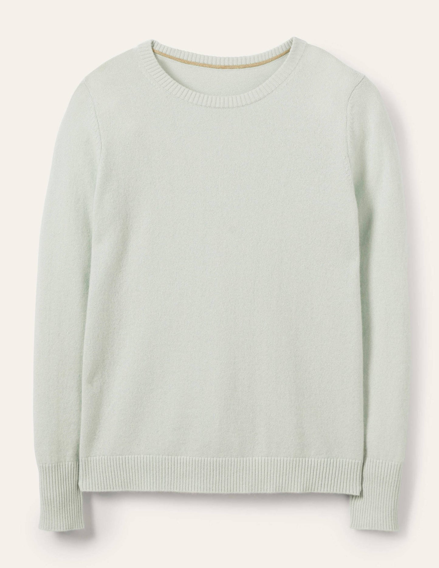 Cashmere Crew Neck Jumper-Mint Blue