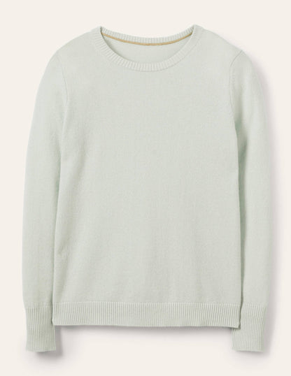 Cashmere Crew Neck Jumper-Mint Blue-5