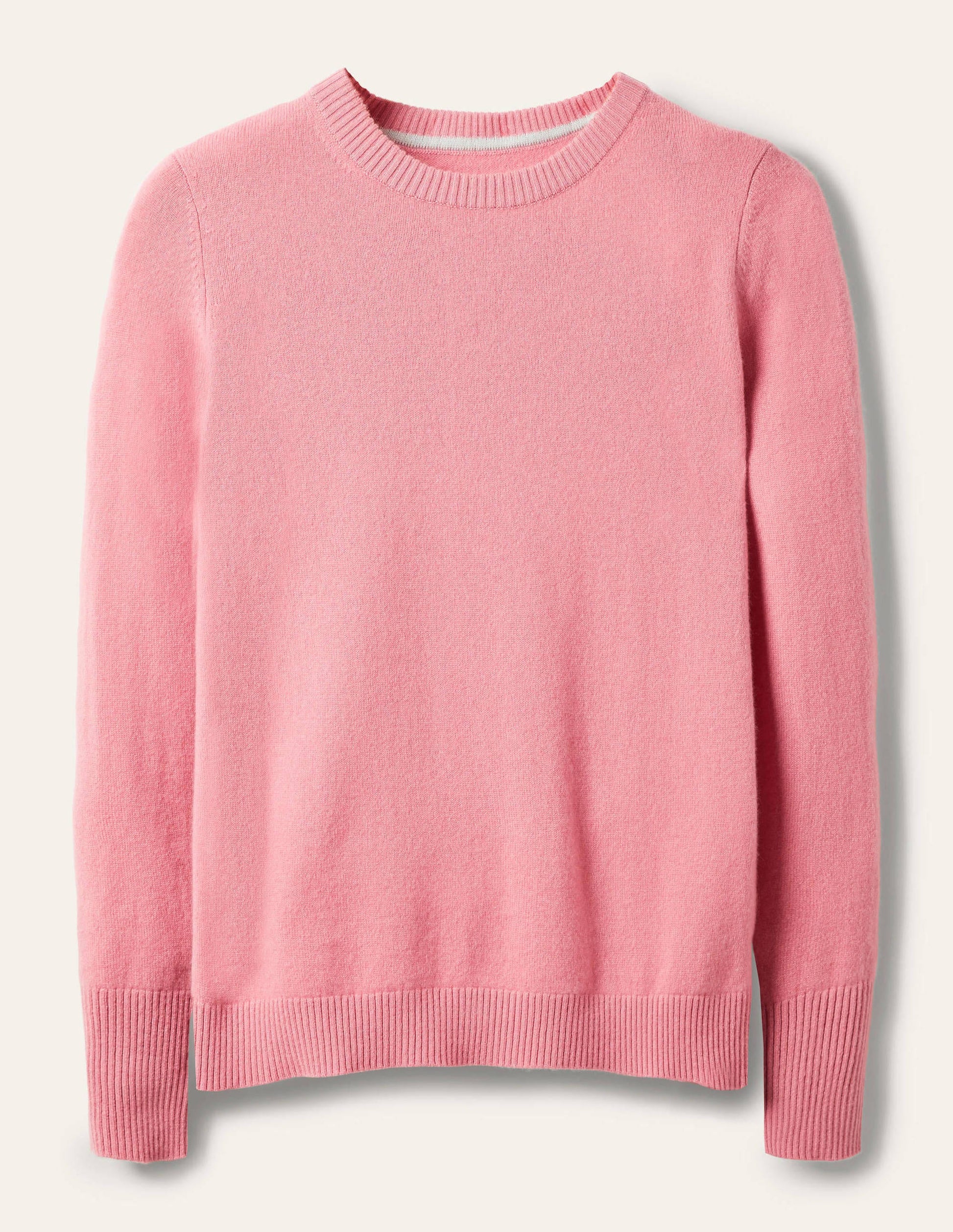 Cashmere Crew Neck Jumper-Formica Pink-5
