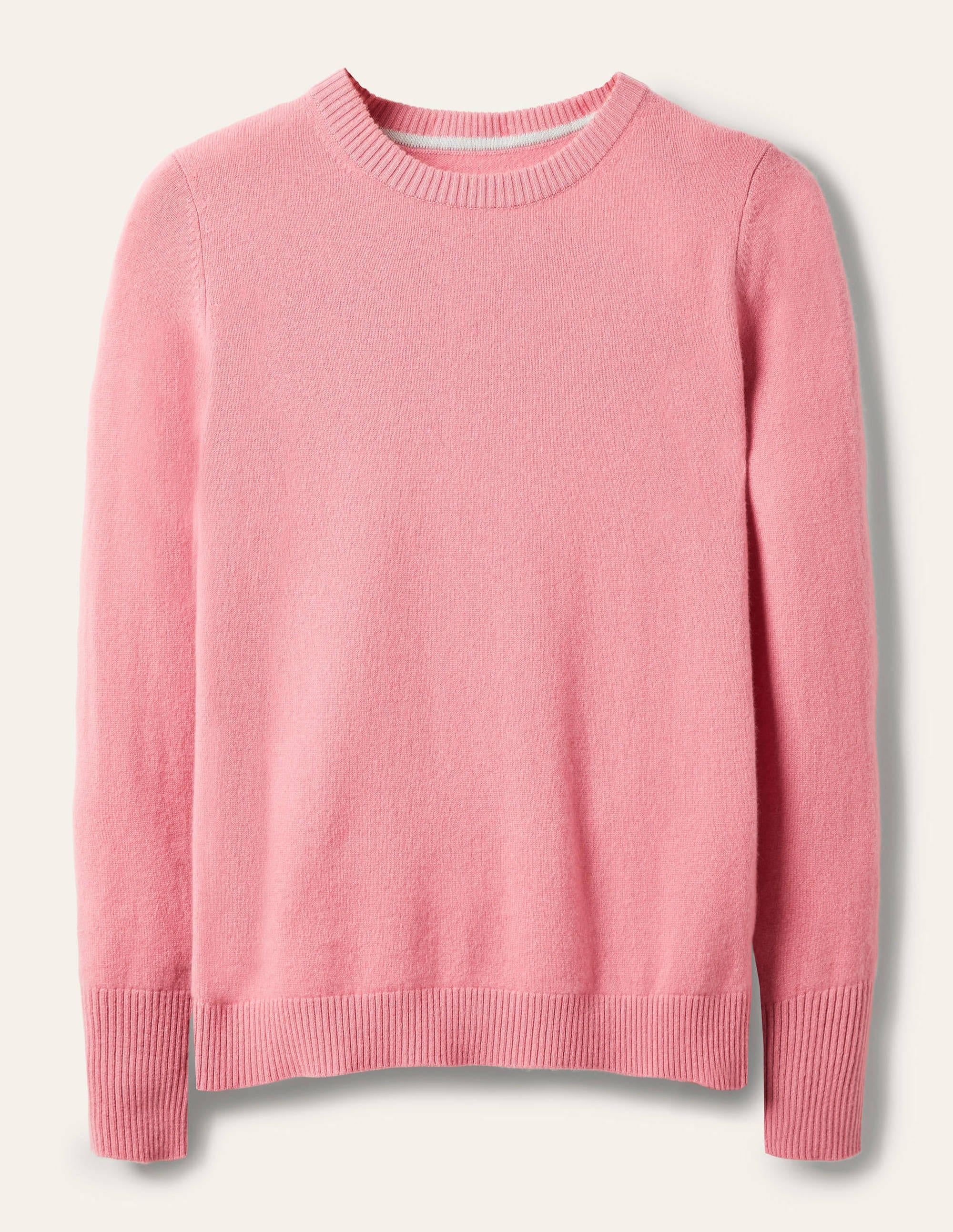 Cashmere Crew Neck Jumper-Formica Pink - Image 5
