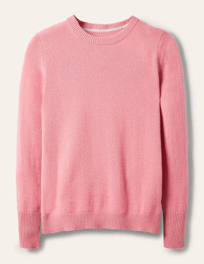 Cashmere Crew Neck Jumper-Formica Pink-5