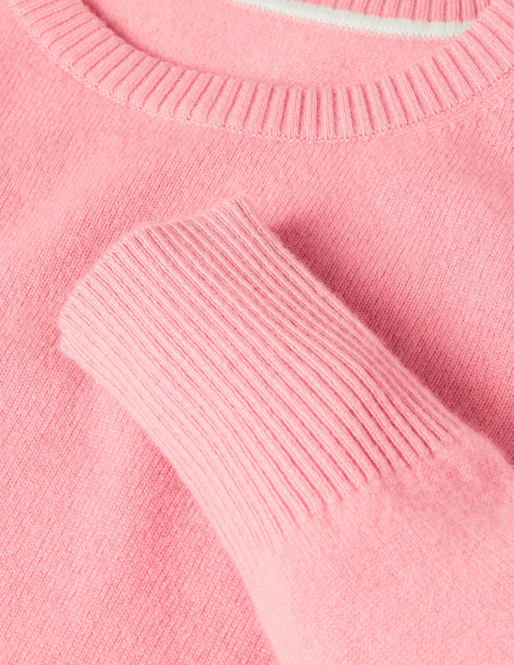 Cashmere Crew Neck Jumper-Formica Pink-6