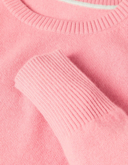 Cashmere Crew Neck Jumper-Formica Pink-6