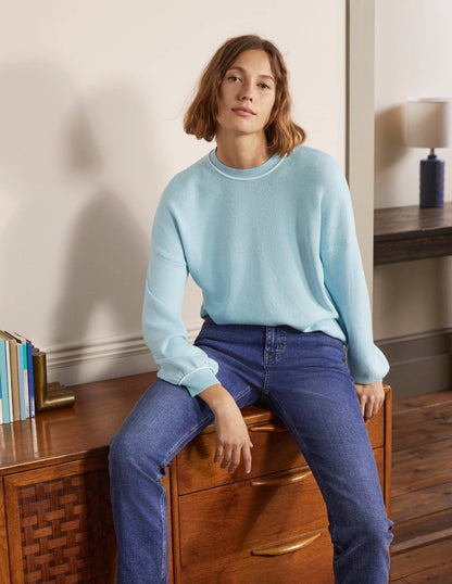 Oversized Crew Neck Jumper-Surf-1