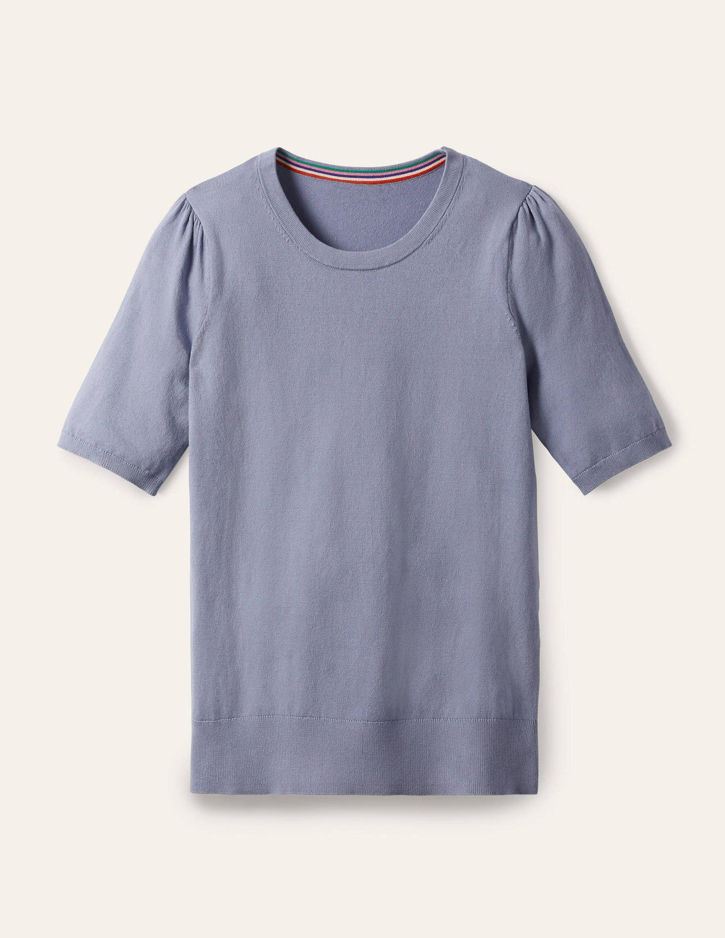 Cotton Crew Knitted Top-River