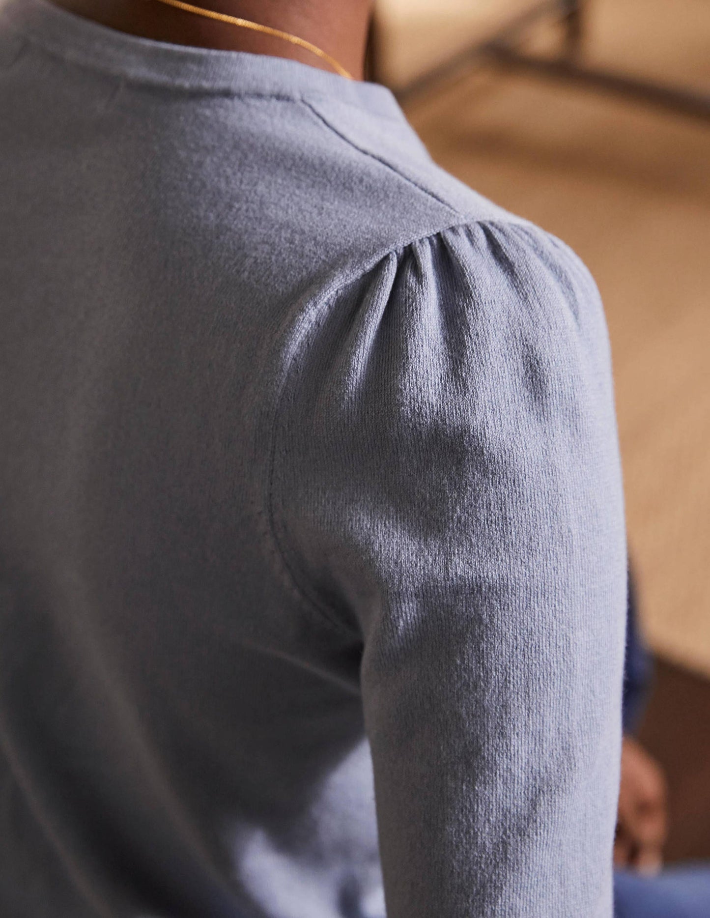 Cotton Crew Knitted Top-River