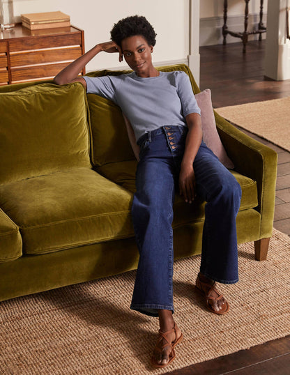 Cotton Crew Knitted Top-River-4