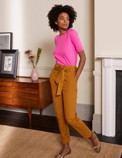 Cotton Crew Knitted Top-Candy Pink-4