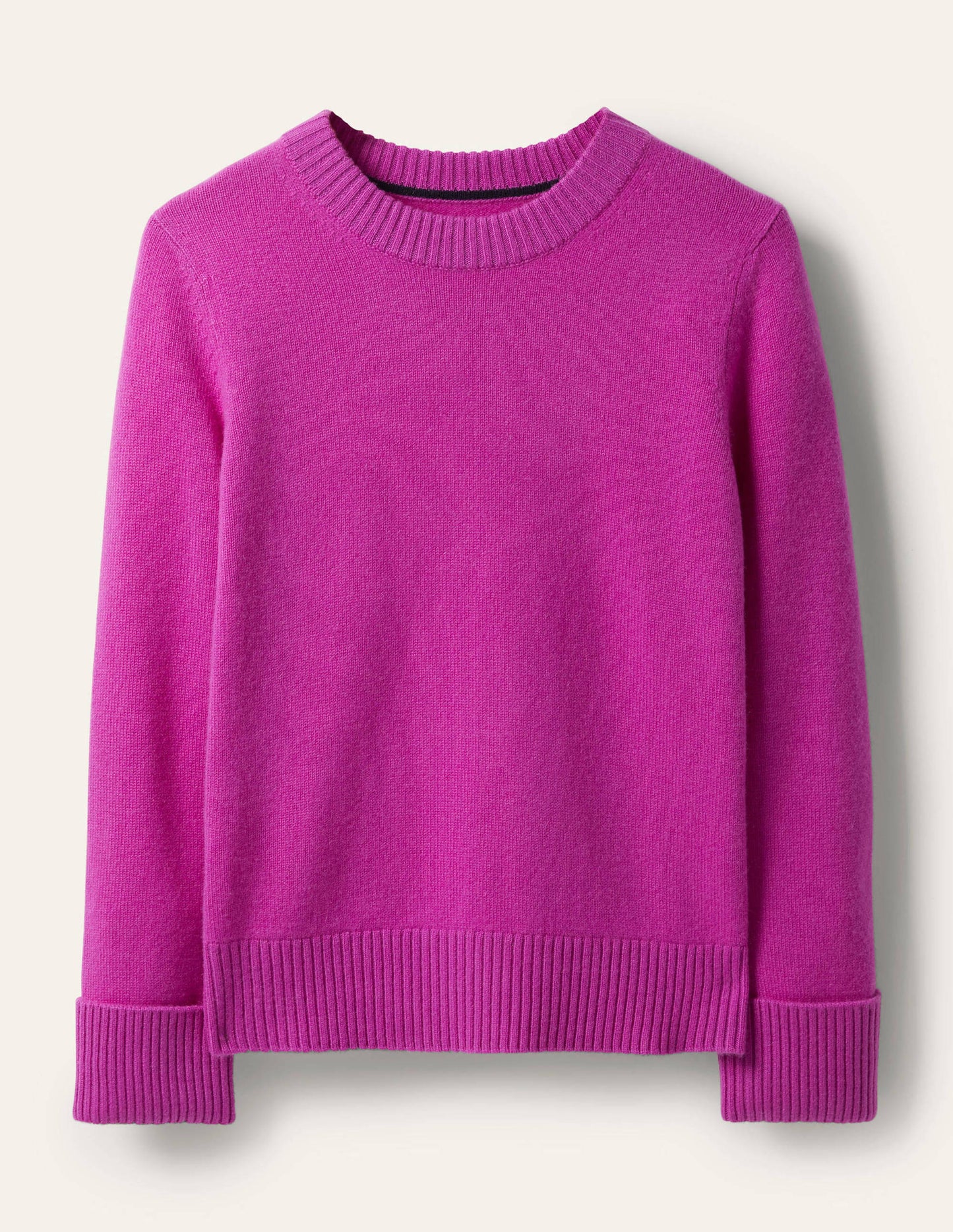 Cashmere Cuff Detail Jumper-Regal Purple