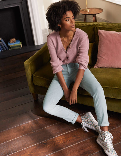 Cord Girlfriend Jeans-Pebble-4