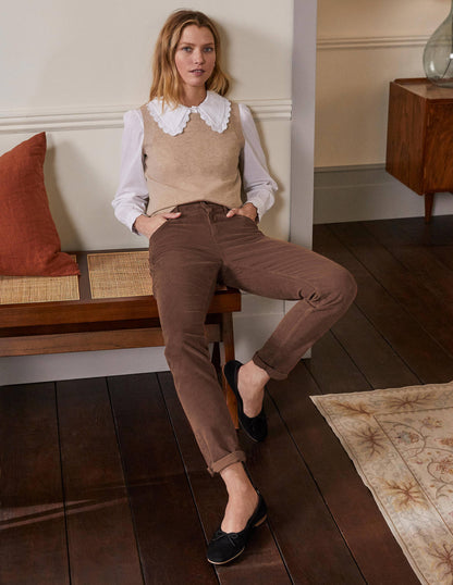 Cord Girlfriend Jeans-Red Oak-6