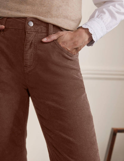 Cord Girlfriend Jeans-Red Oak-2