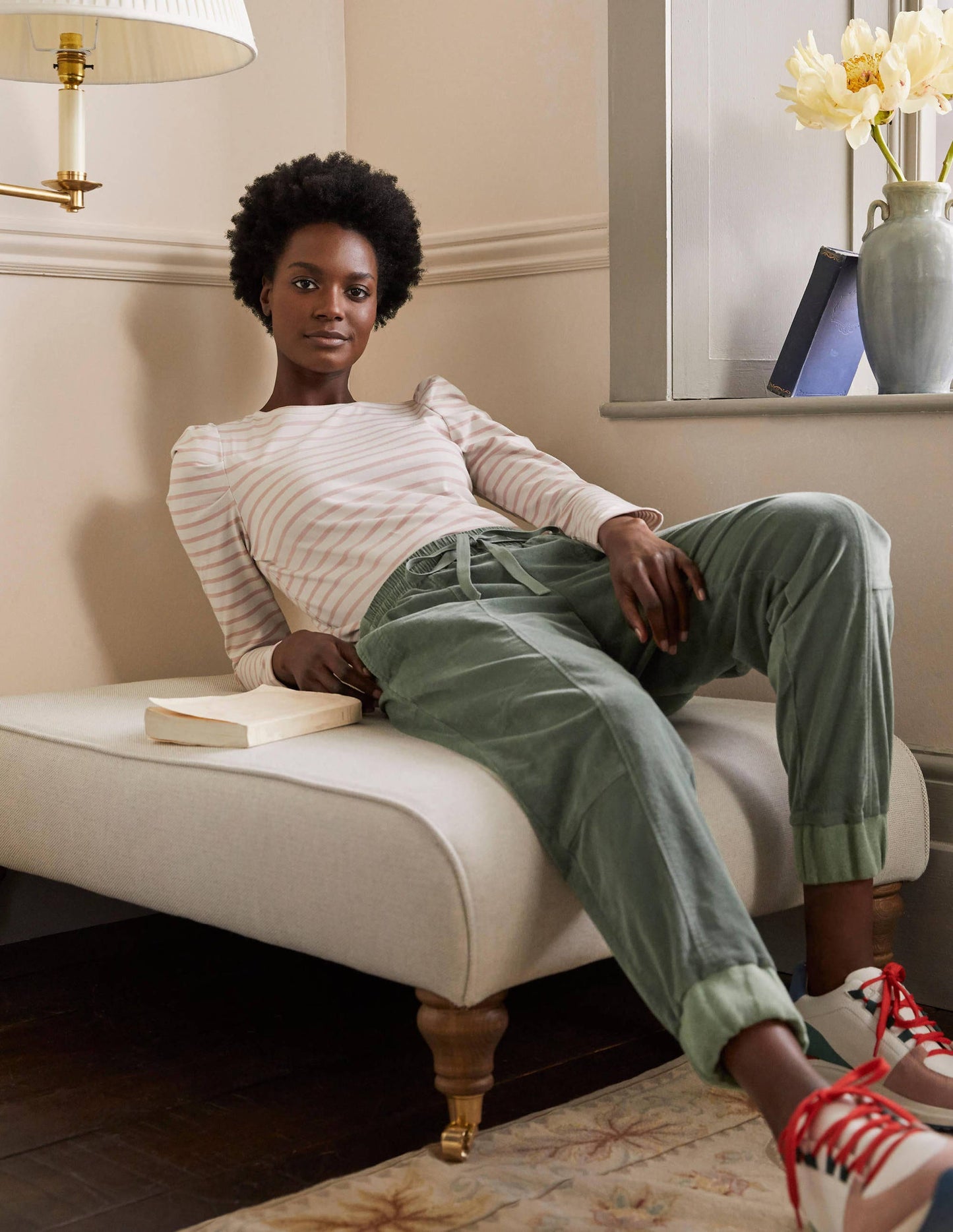 Dorset Cord Trousers-Alder