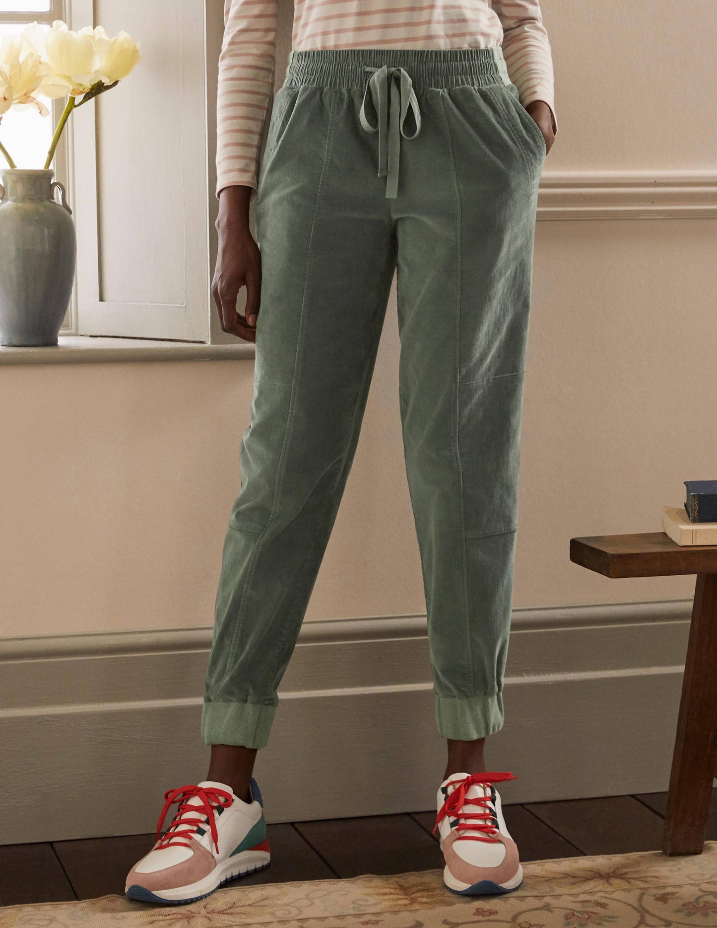 Dorset Cord Trousers-Alder