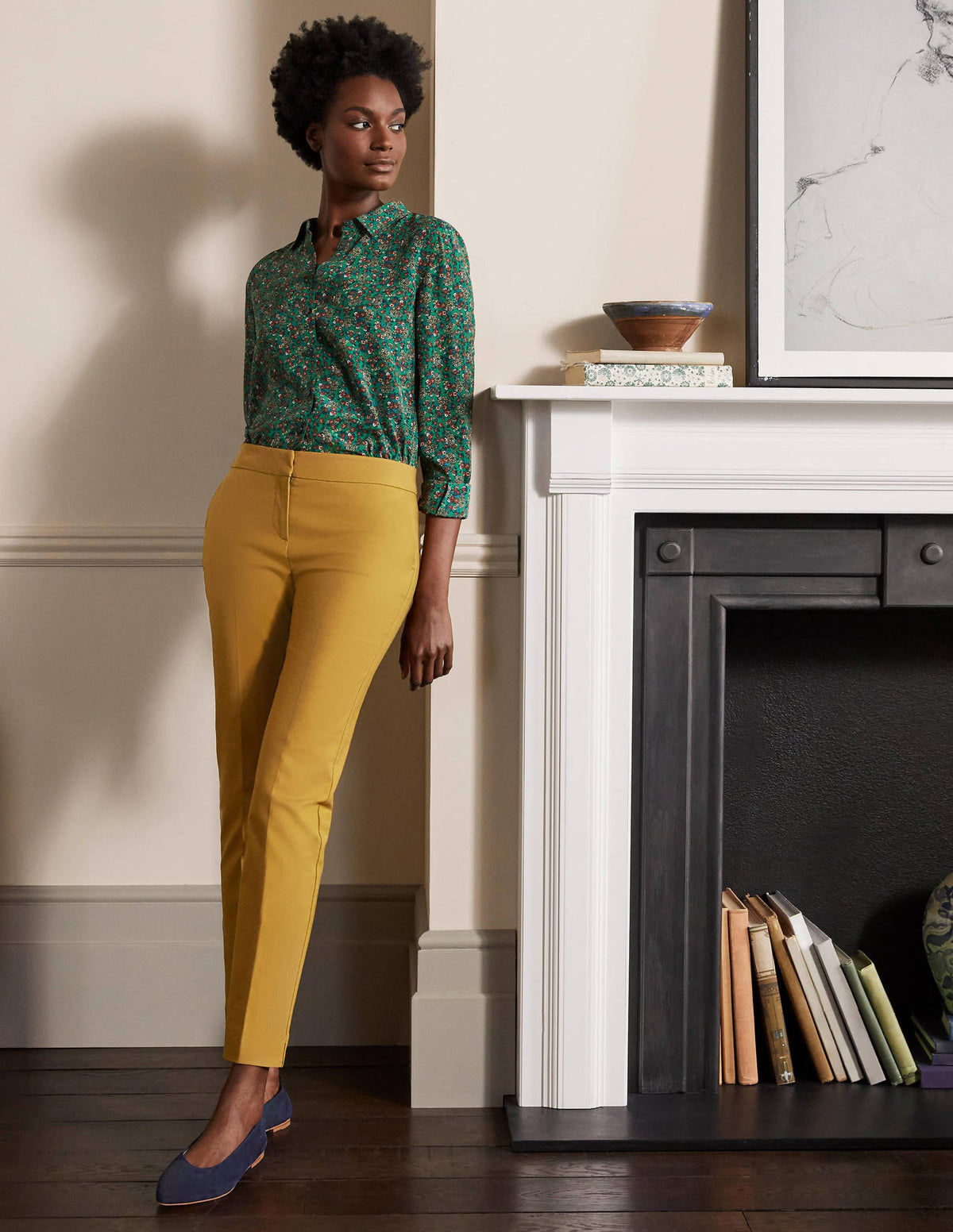 Richmond 7/8 Trouser-Frankincense - Image 1