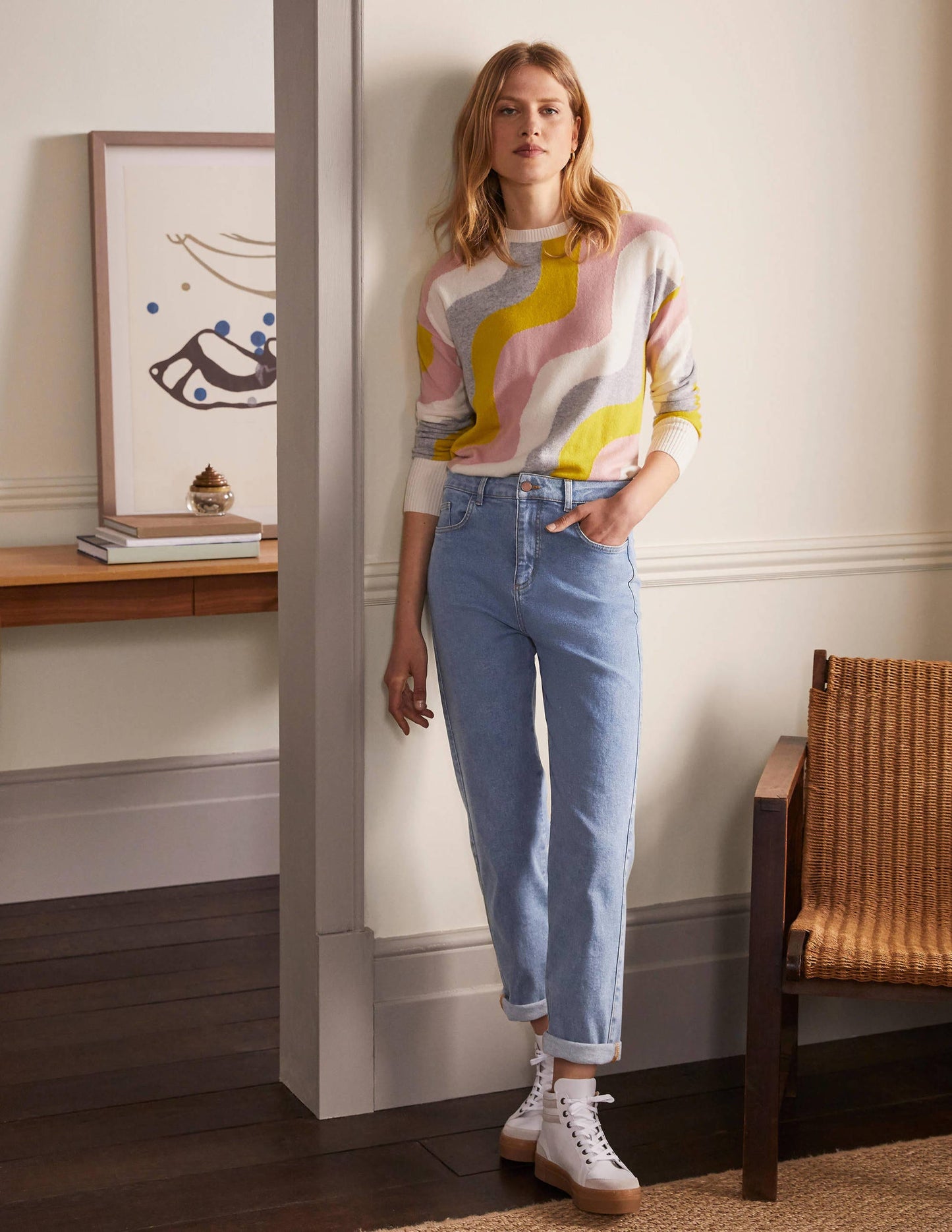 Barrel Leg Jeans-Light Vintage