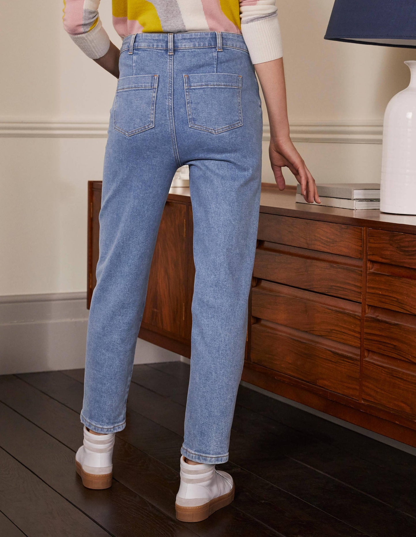 Barrel Leg Jeans-Light Vintage