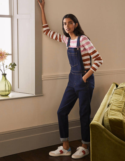 Girlfriend Dungarees-Indigo-1