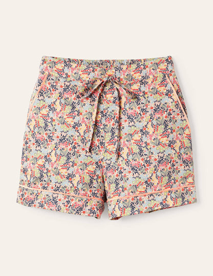 Easy Cotton Sleep Short-Milkshake, Enchanting Forest-5