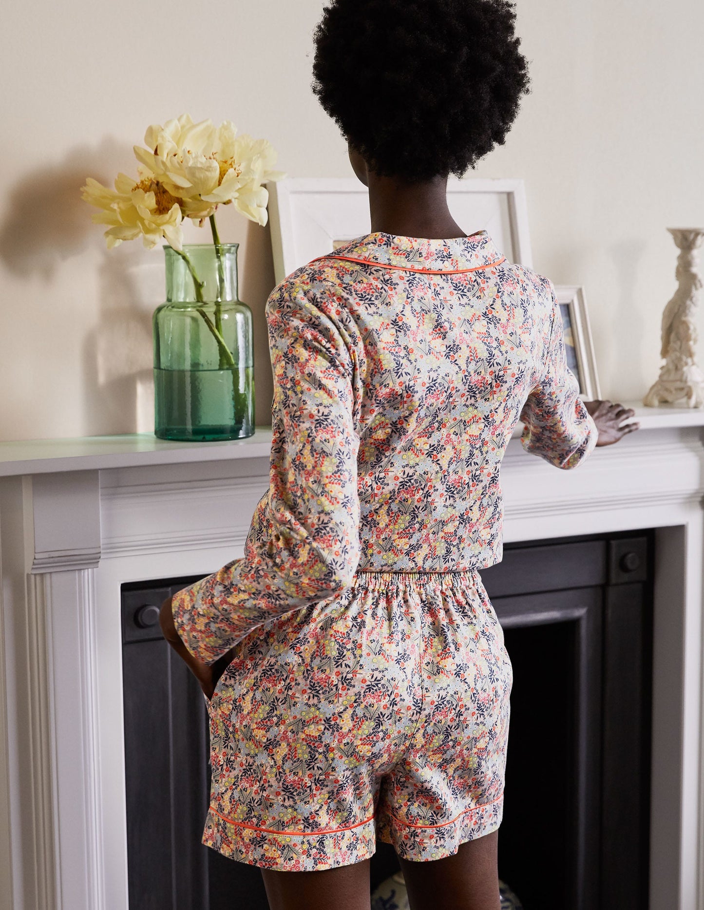 Easy Cotton Sleep Short-Milkshake, Enchanting Forest