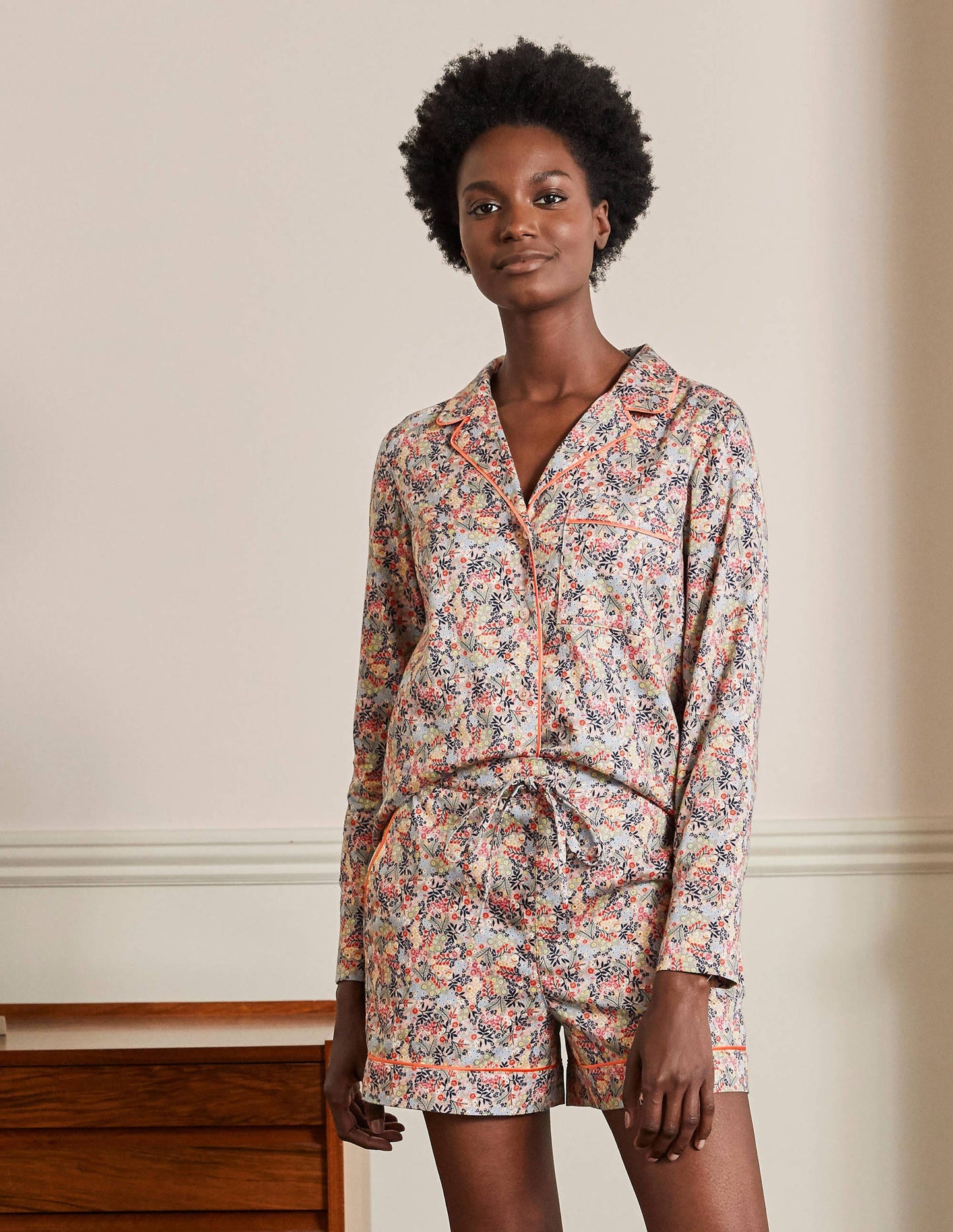 Easy Cotton Sleep Short-Milkshake, Enchanting Forest