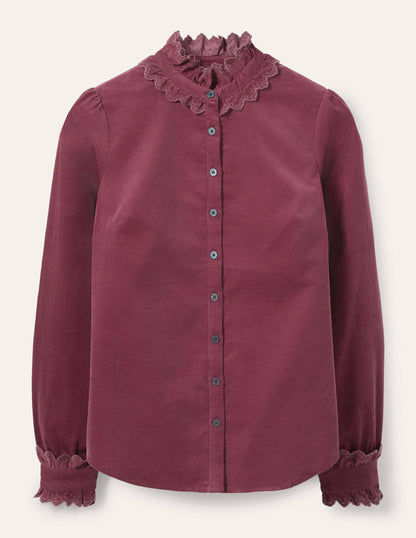 Eliza Broderie Shirt-Figgy Pudding-6
