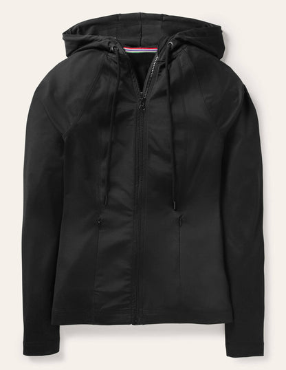 Annie Zip-Up Hooded Jacket-Black-5