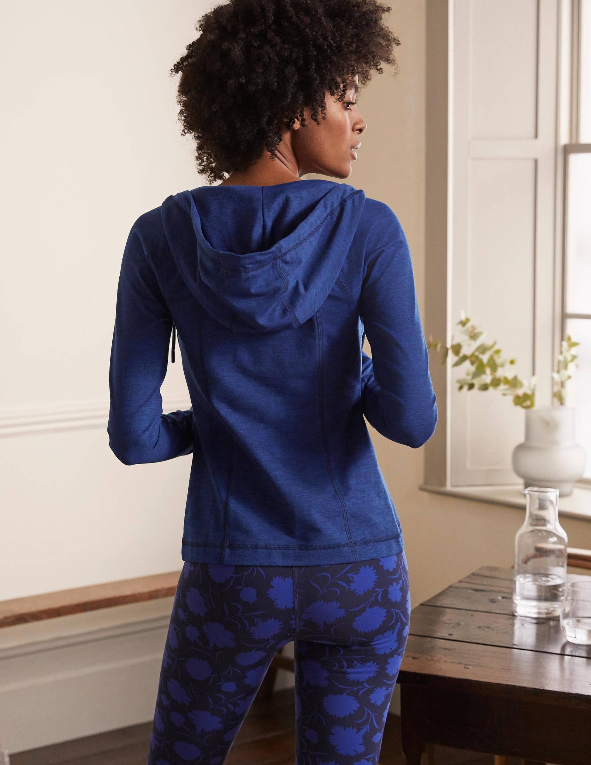 Annie Zip-Up Hooded Jacket-Persian Blue-2