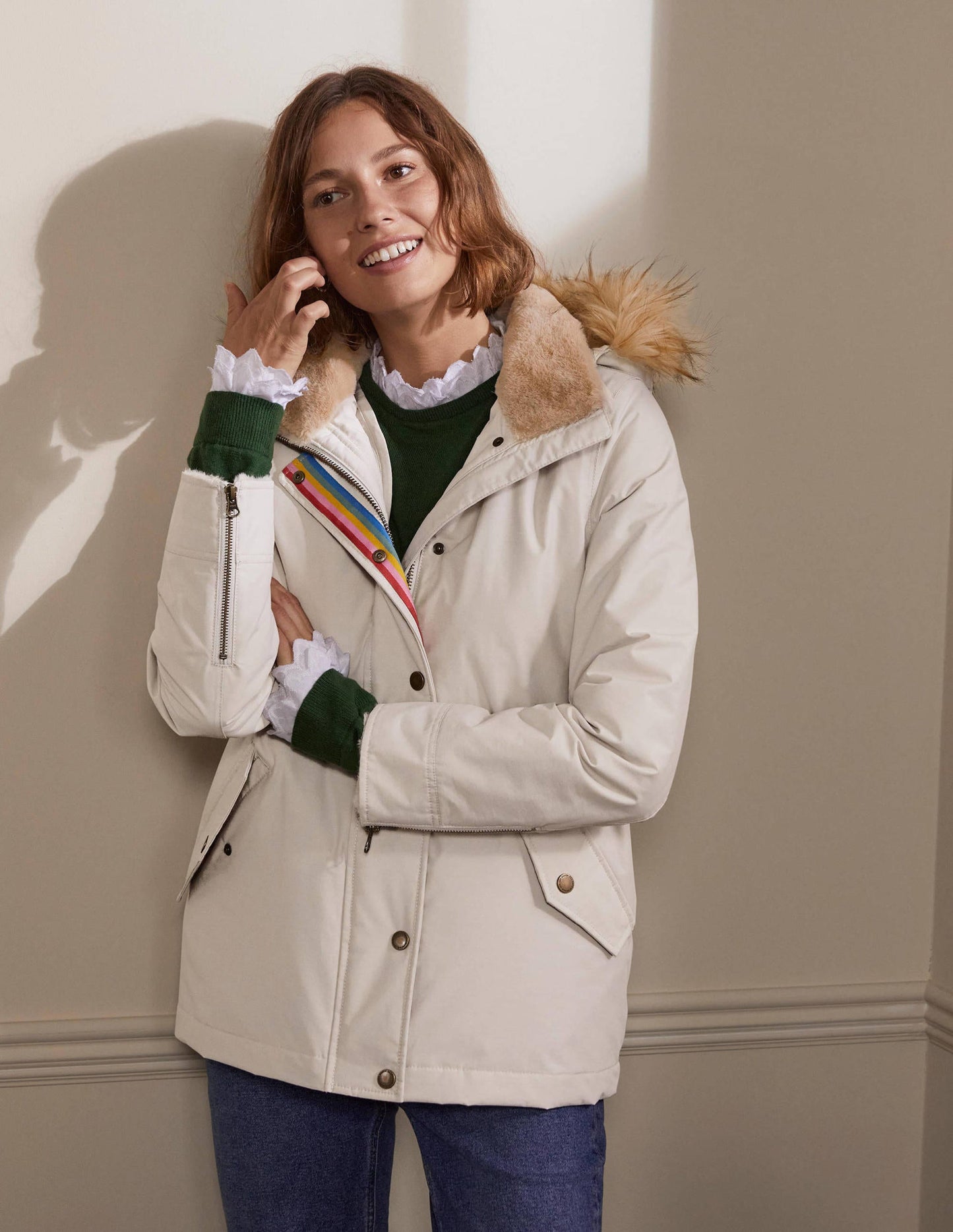 Dunbar Waterproof Jacket-Warm Ash