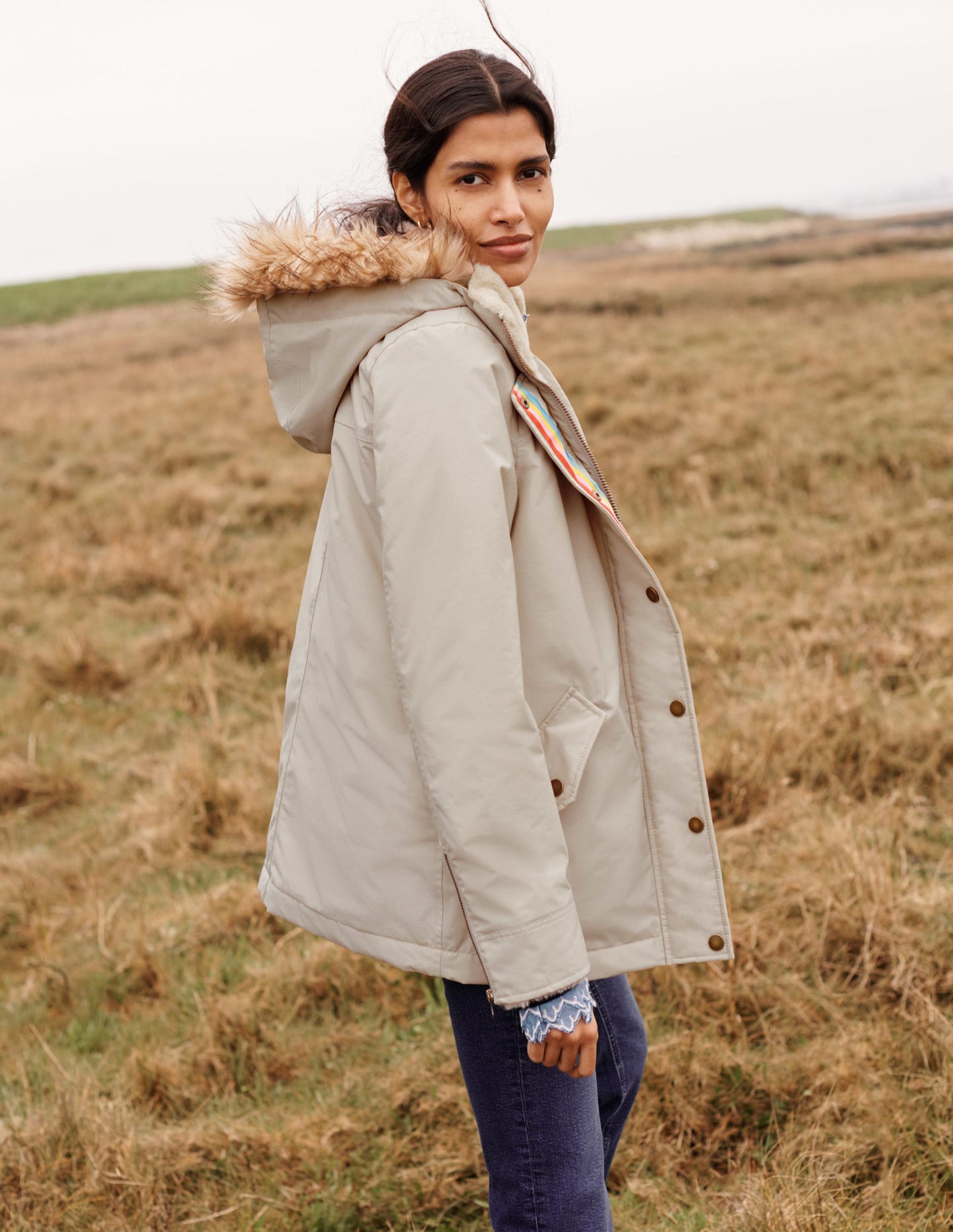 Dunbar Waterproof Jacket-Warm Ash