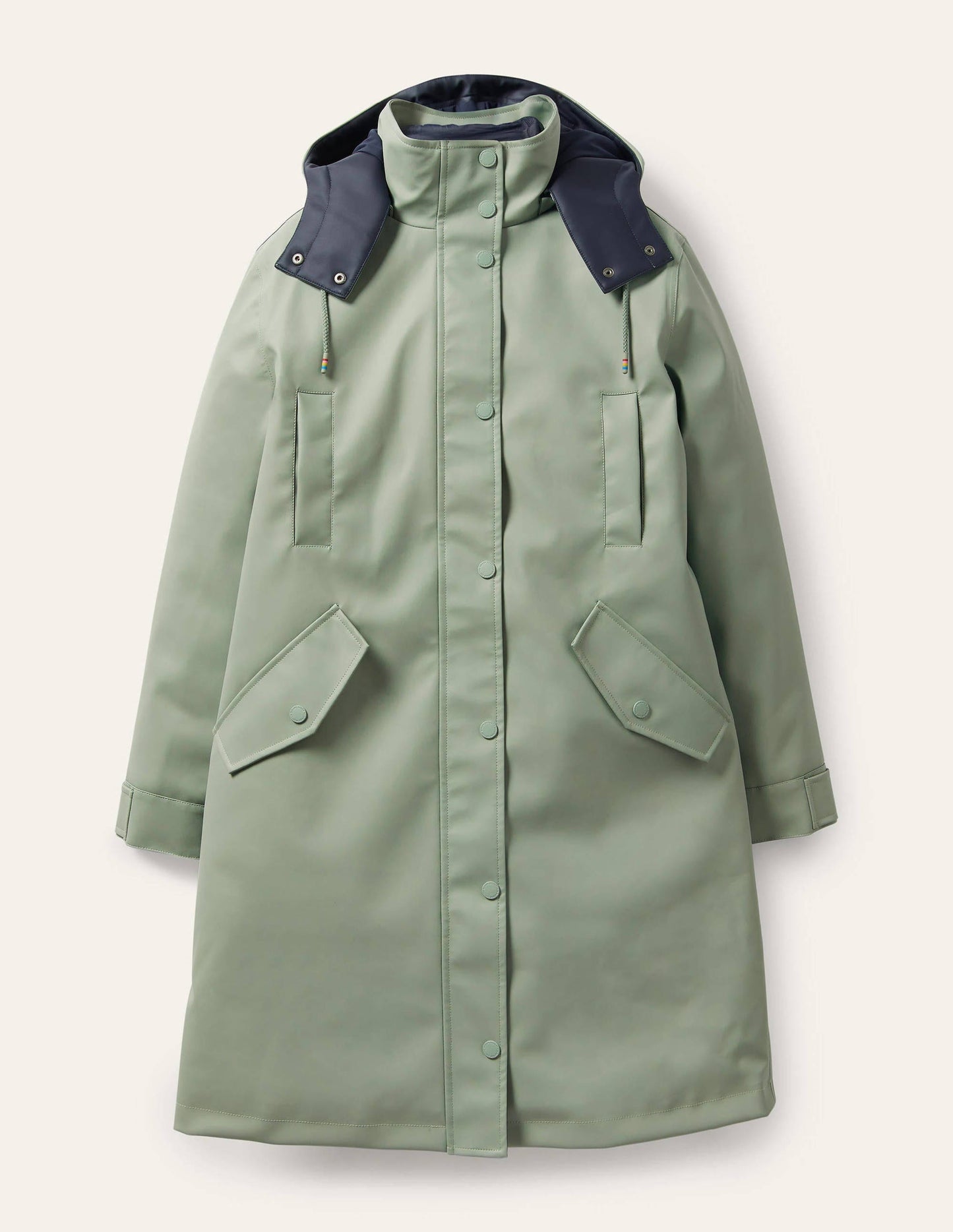 Bamburgh Raincoat-Sage/Navy