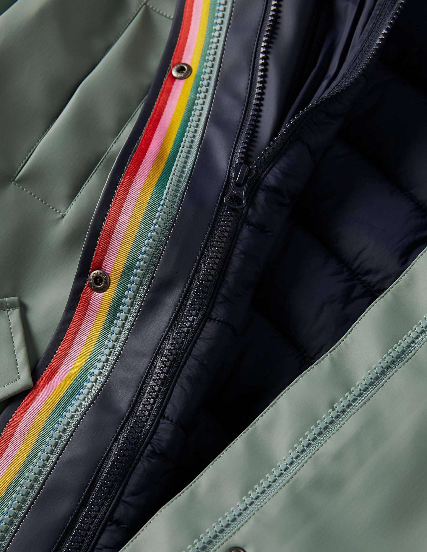 Bamburgh Raincoat-Sage/Navy