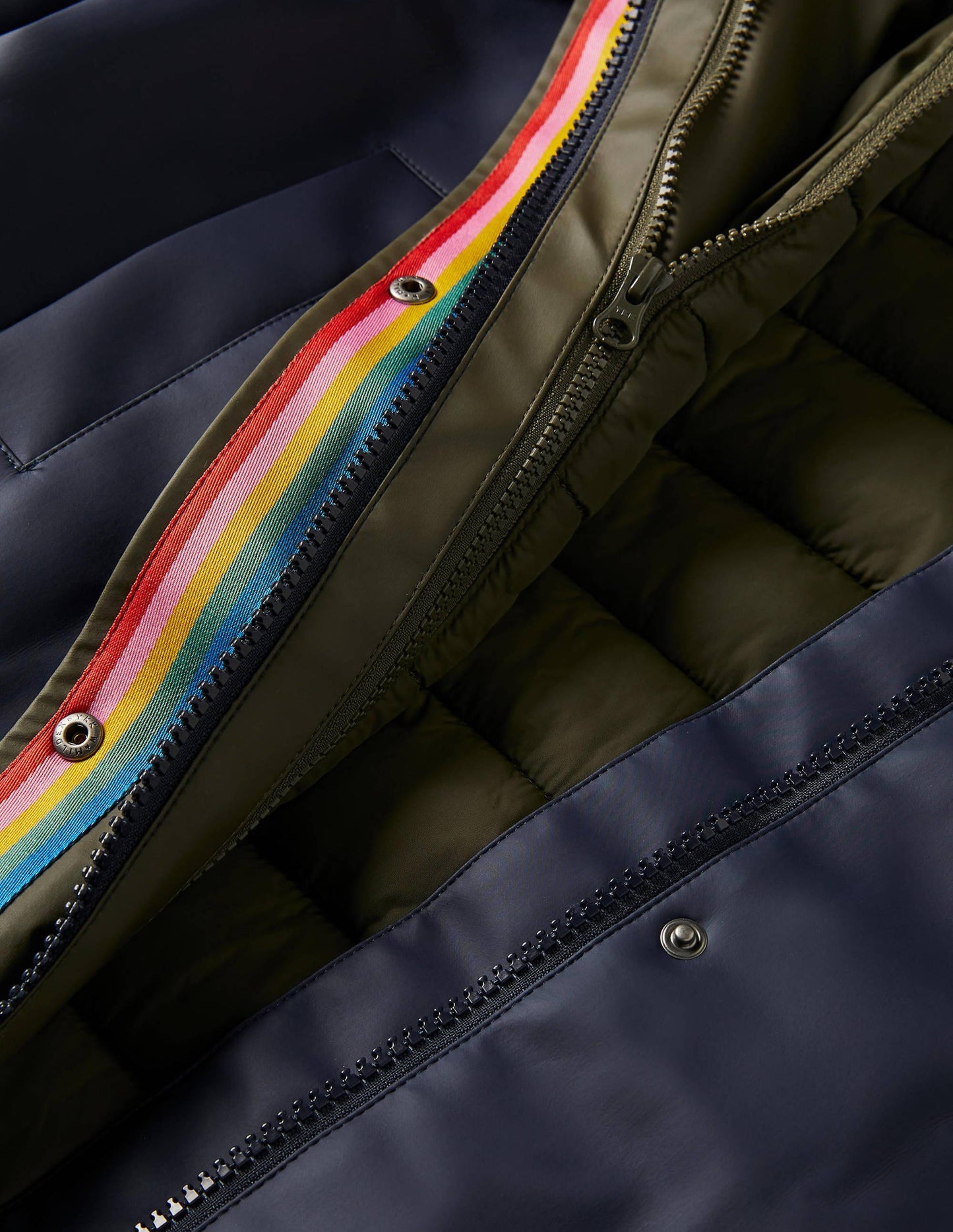 Bamburgh Raincoat-Navy/Khaki