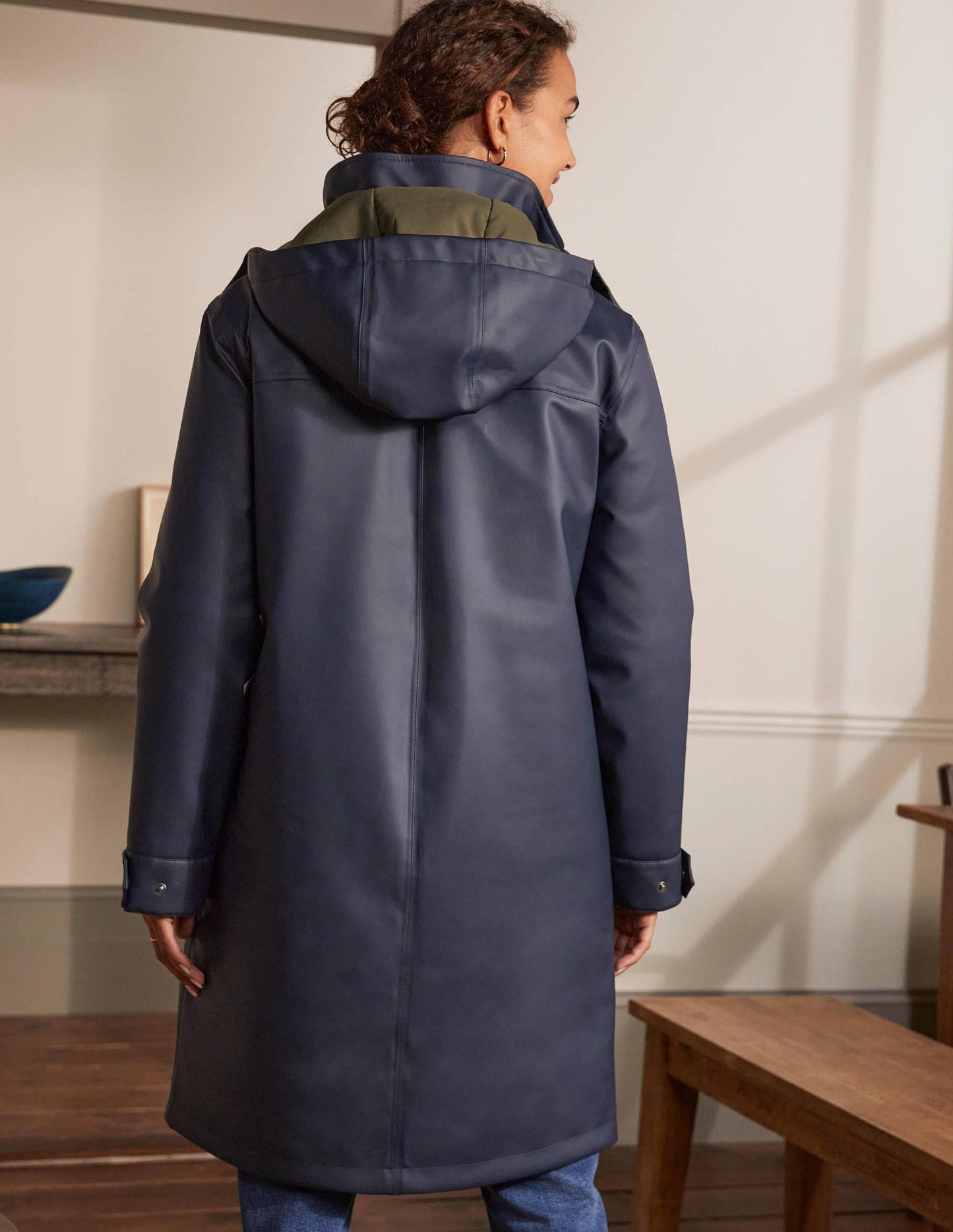 Bamburgh Raincoat-Navy/Khaki