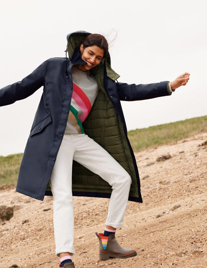 Bamburgh Raincoat-Navy/Khaki-5