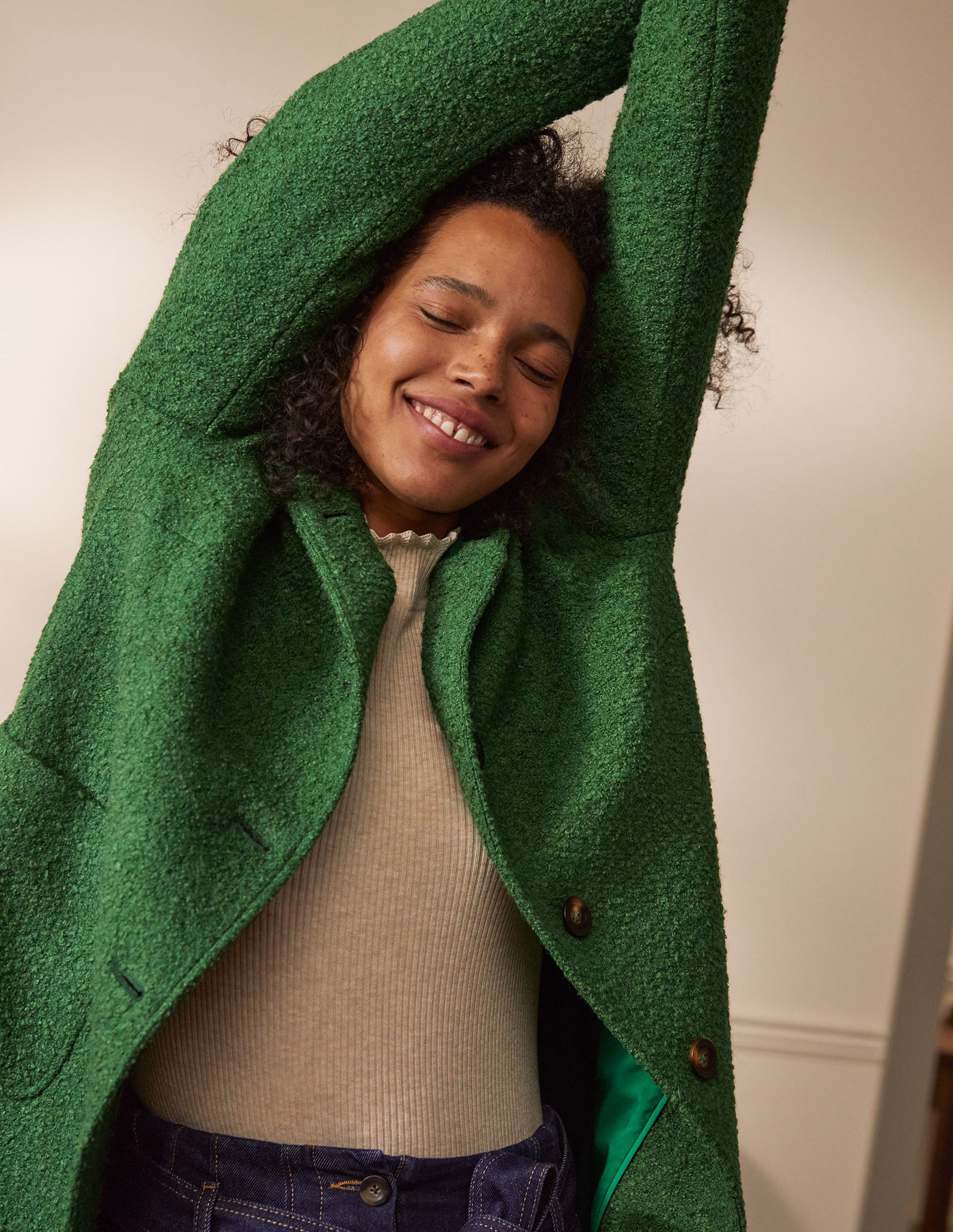 Cambridge Textured Coat-Conifer-4