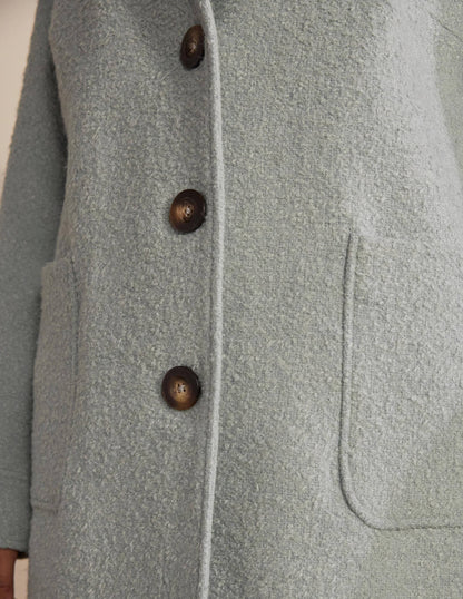 Cambridge Textured Coat-Icy Blue-1