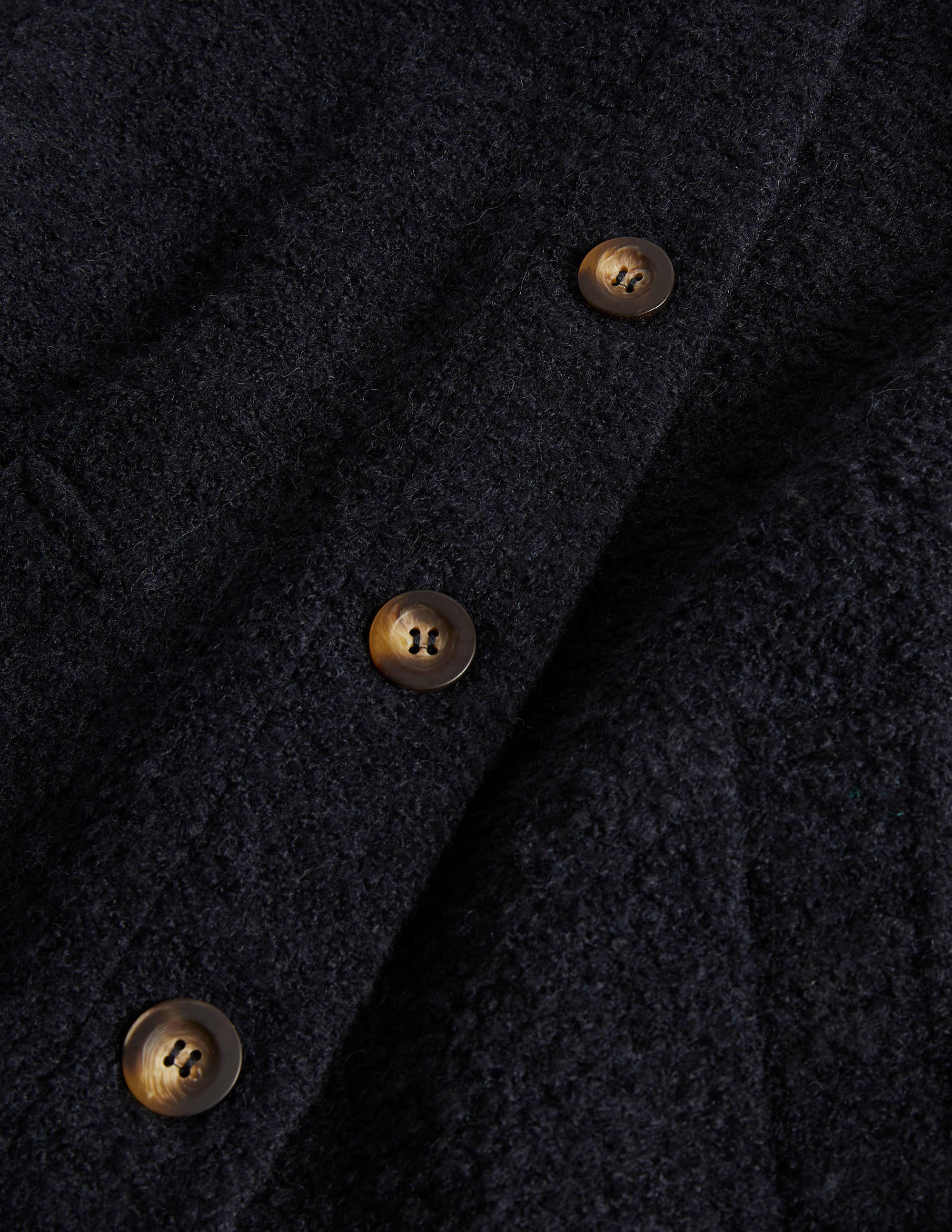 Textured Wool Jacket-Navy - Image 7