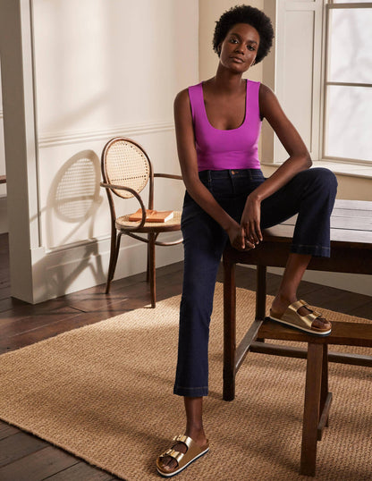 Double Layer Front Vest-Regal Purple-1