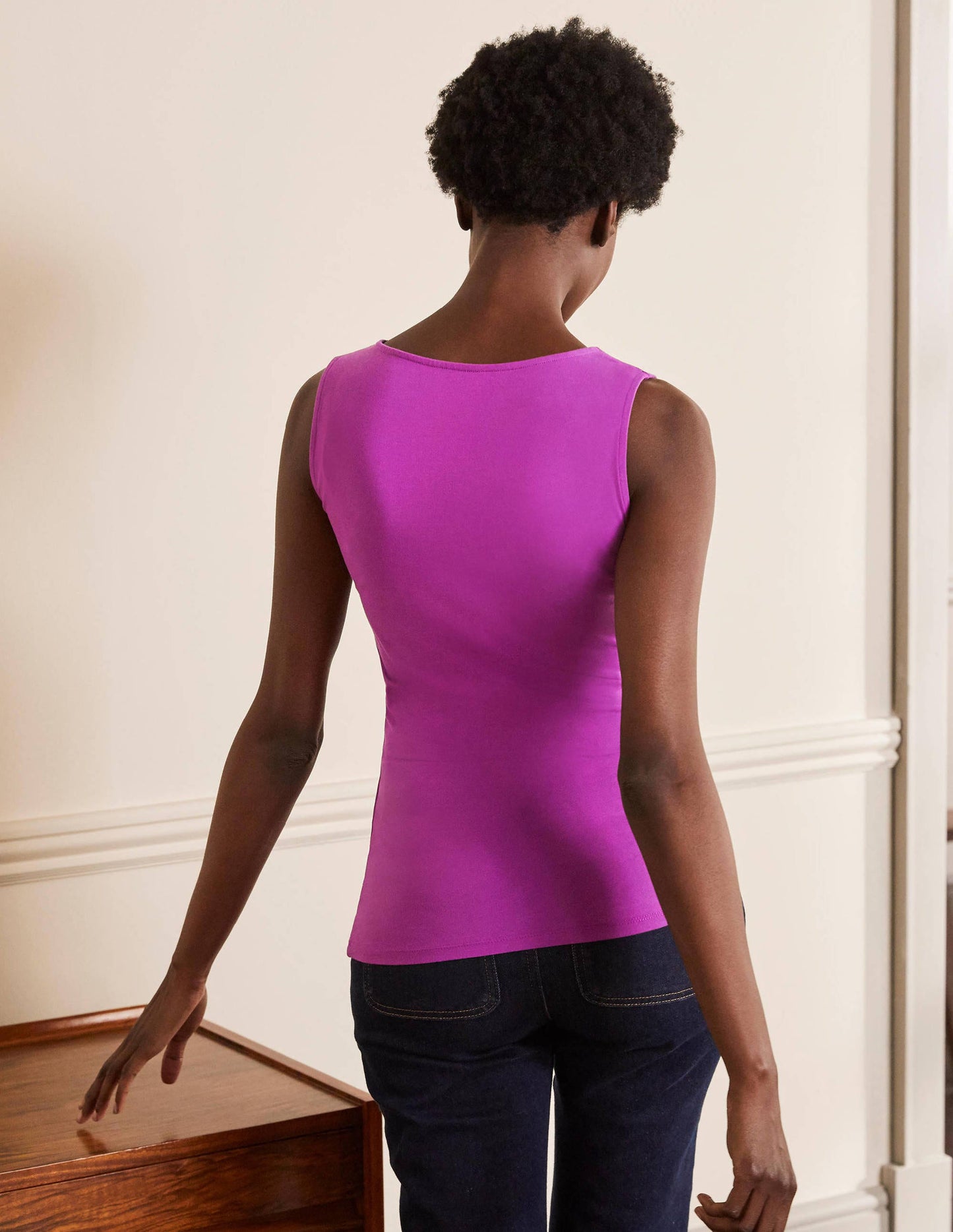 Double Layer Front Vest-Regal Purple