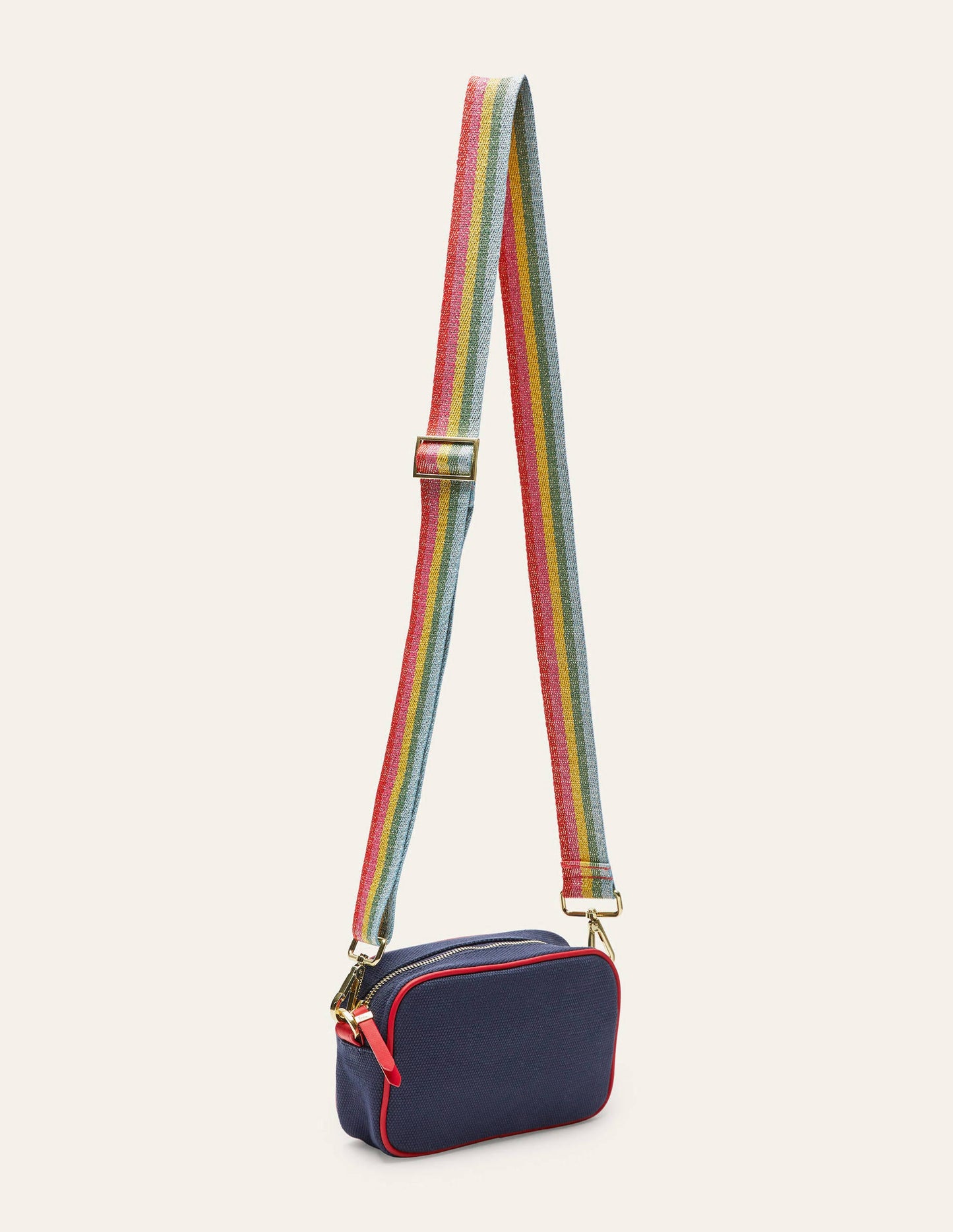 Canvas Crossbody Bag-Navy