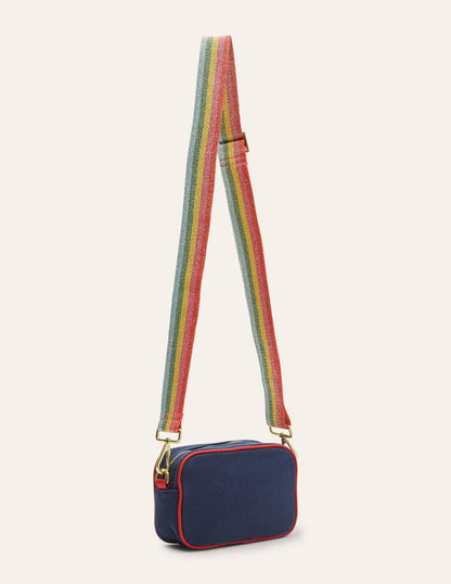Canvas Crossbody Bag-Navy-3