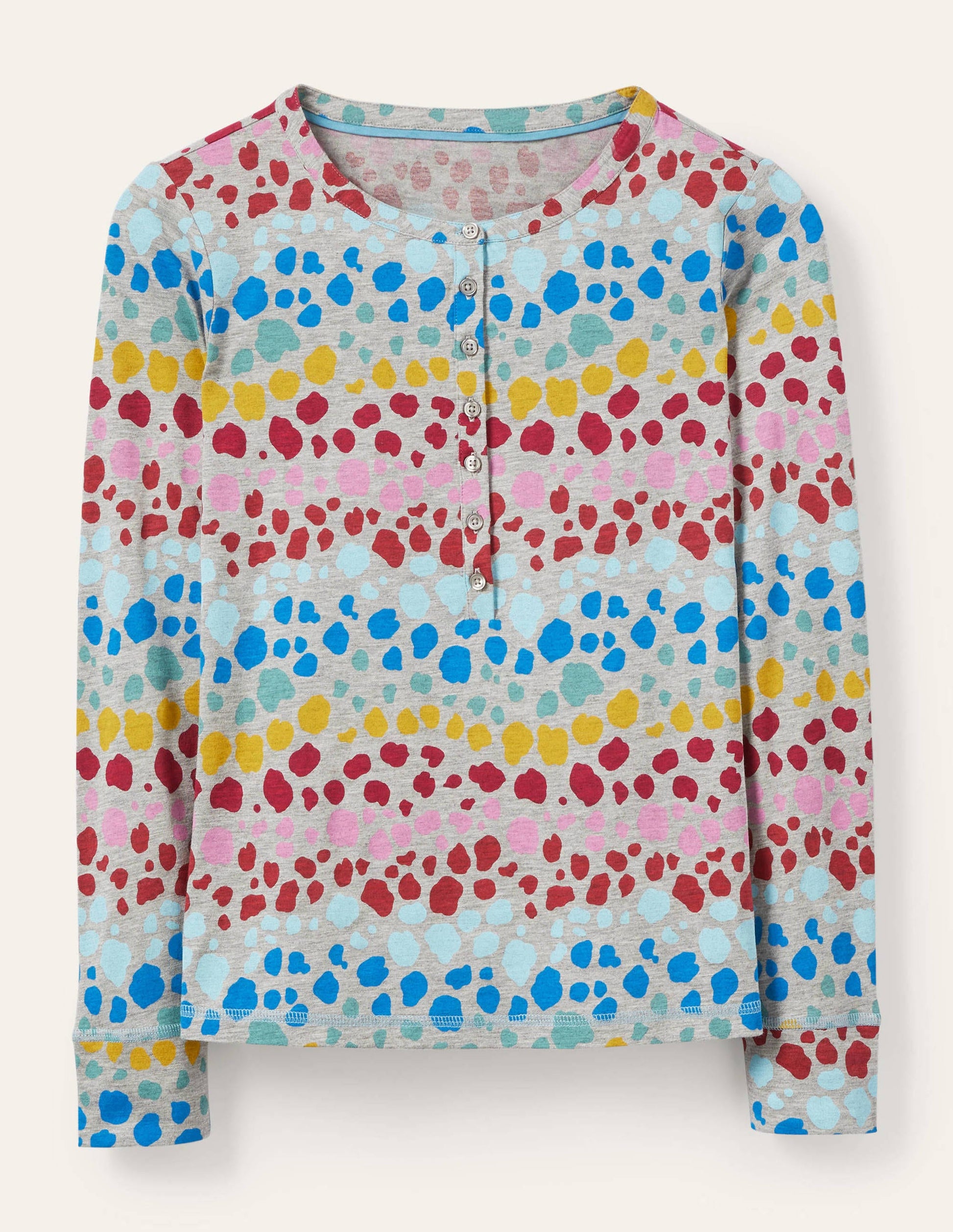 Alba Jersey Pyjama Top-Multi Rainbow Leopard-5