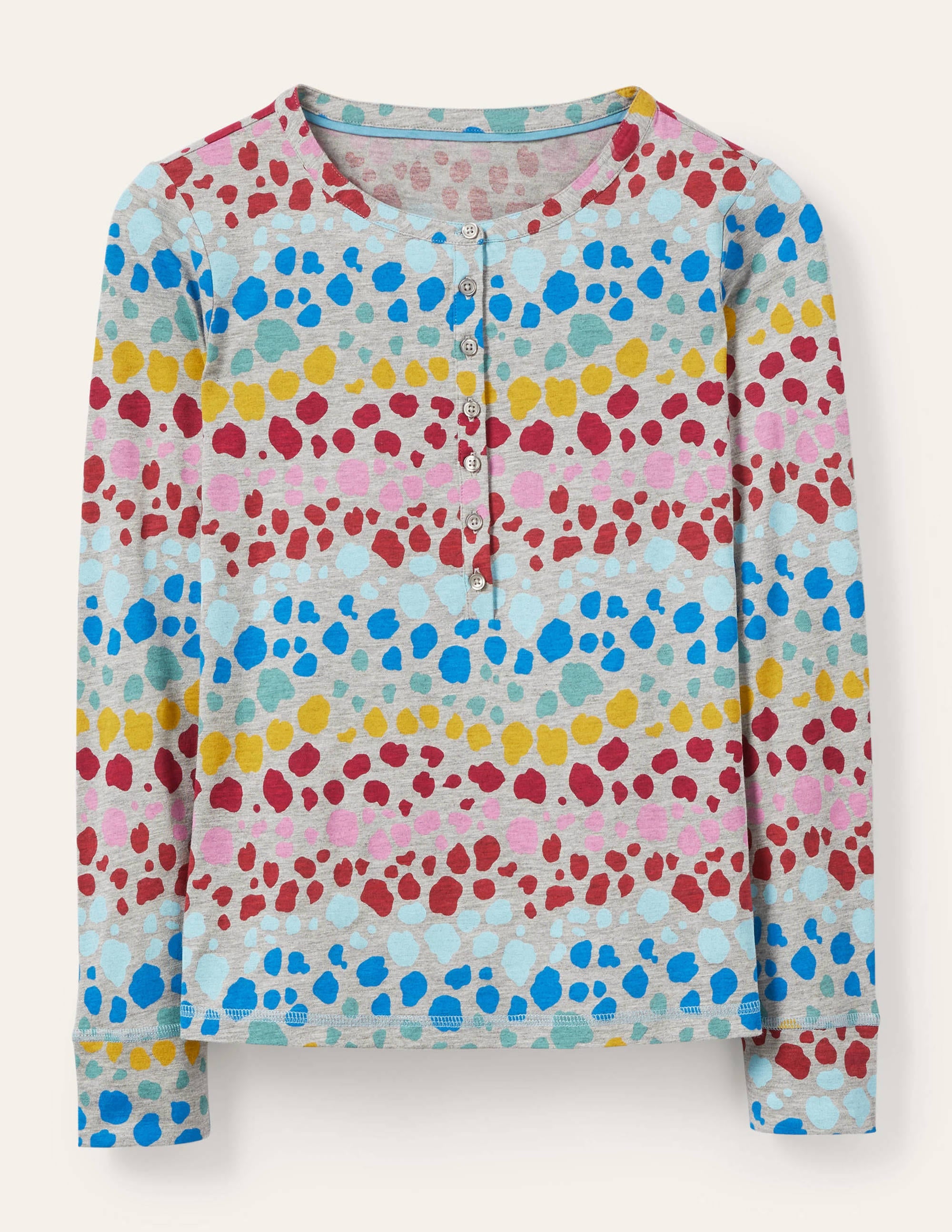 Alba Jersey Pyjama Top-Multi Rainbow Leopard - Image 5