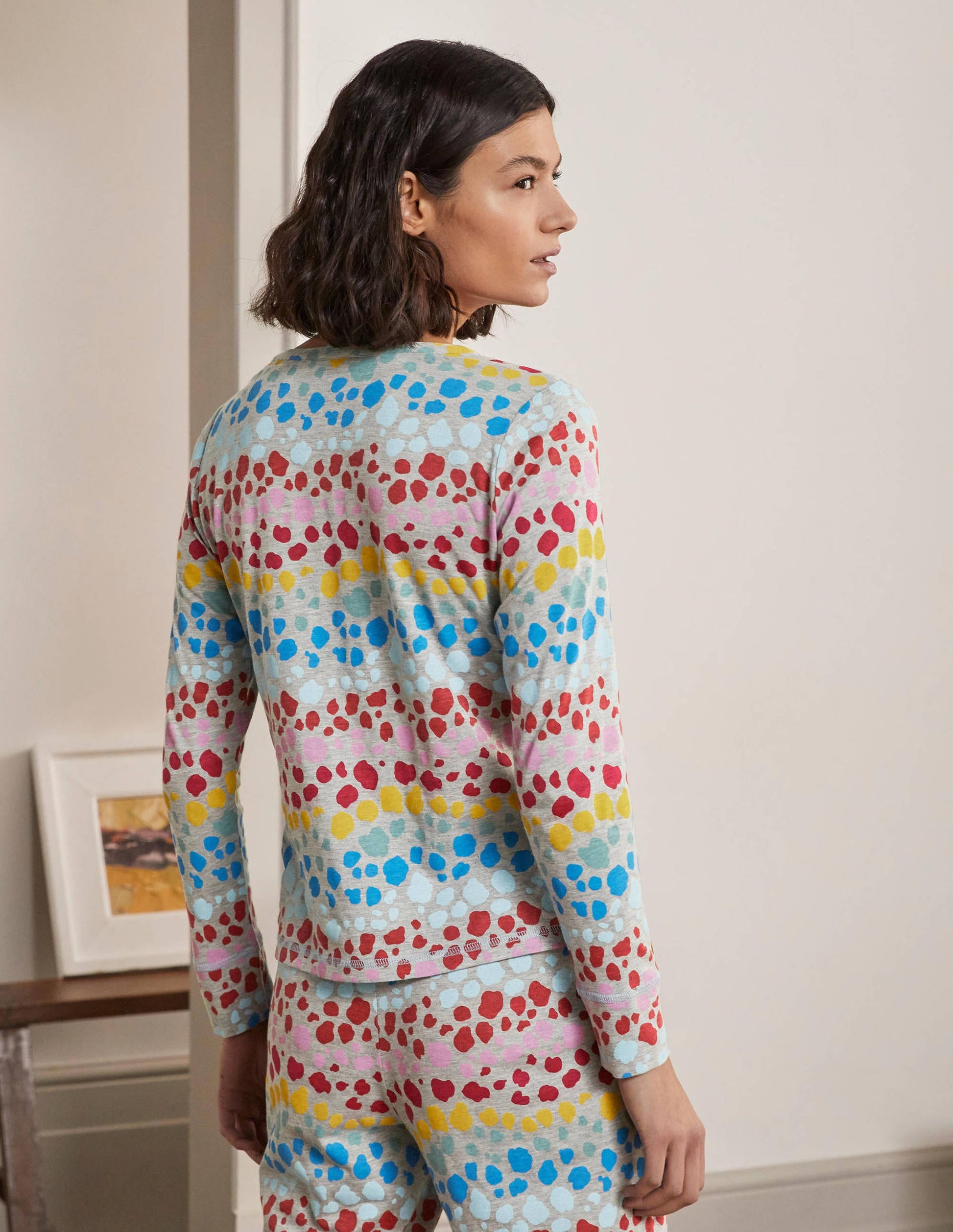 Alba Jersey Pyjama Top-Multi Rainbow Leopard-3