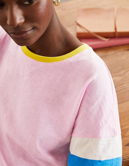 Clarissa Jersey T-shirt-Soft Peony-4